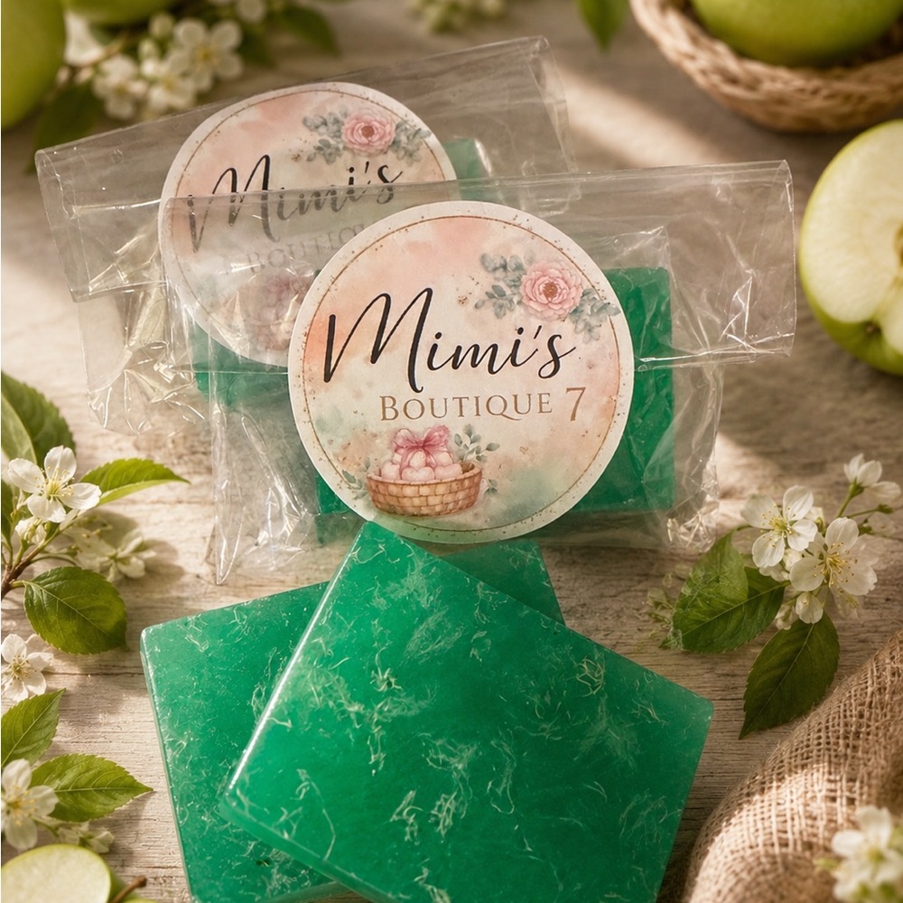 Green Handcrafted Soap Bars